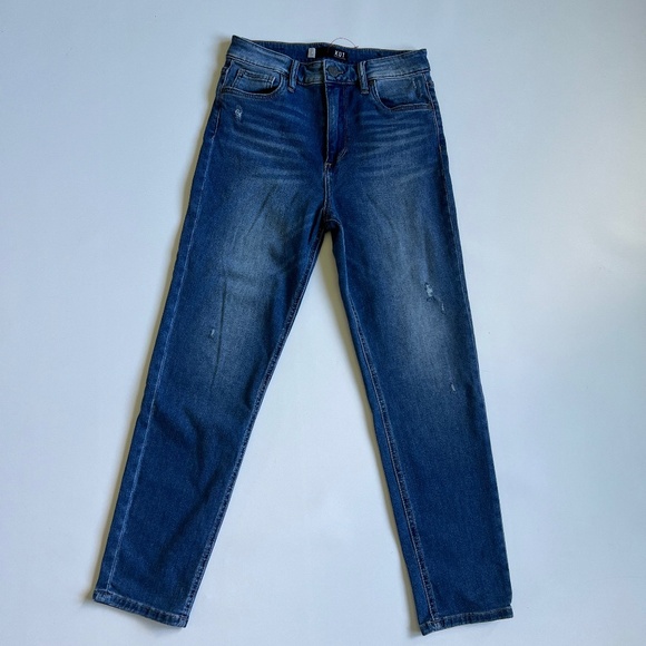 Kut From The Kloth Naomi Girlfriend Ankle Straight Leg Jeans Womens 0 Stretch - Picture 1 of 16